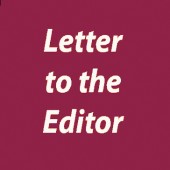 Letter to the editor